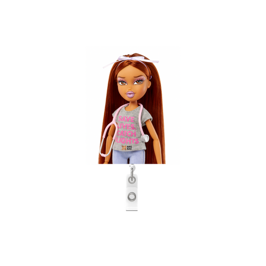 NEW! Bratz Bae Badge Reel- TRAVEL NURSE BAE™