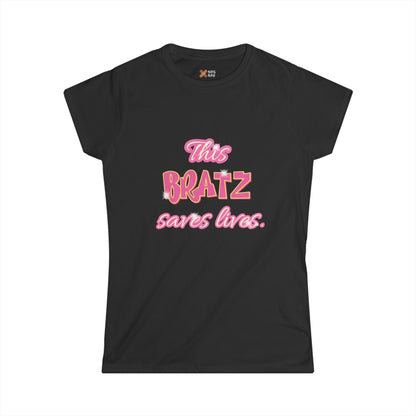 THIS BRATZ SAVES LIVES COTTON JERSEY