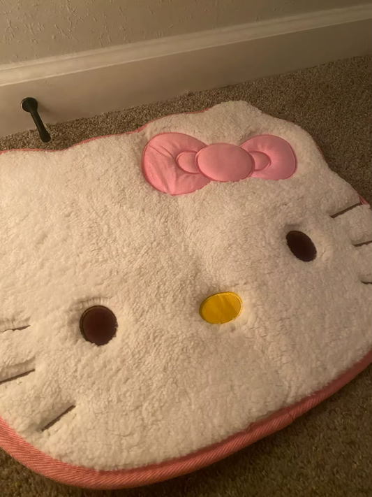 Hello Kitty Rug- French Tip Kitty