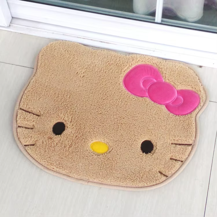Hello Kitty Rug- Tan Kitty