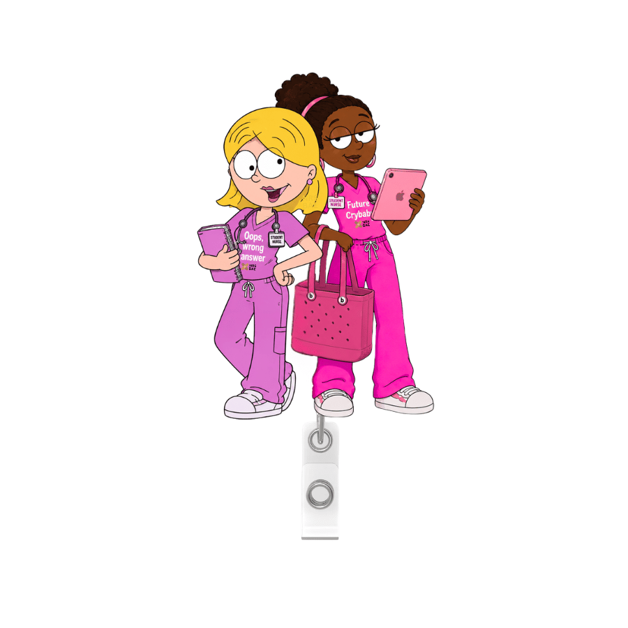 Lizzie McGuire Badge Reel- Care Plan Cuties