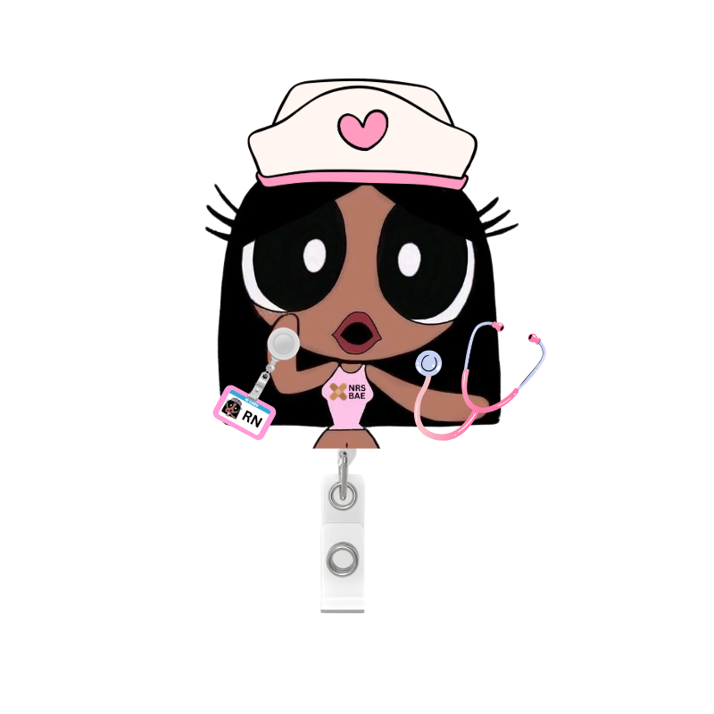 NEW! POWERPUFF GIRL Badge Reel- IM YOUR RN