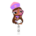 NEW! POWERPUFF GIRL Badge Reel- HOTTIE RN