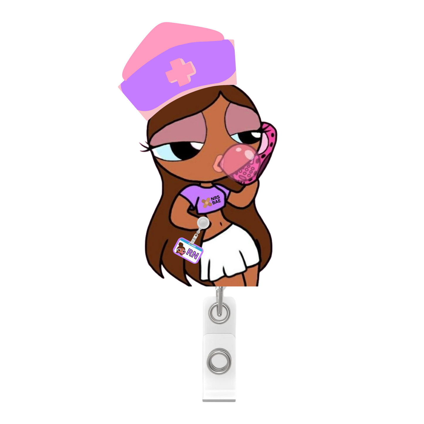 NEW! POWERPUFF GIRL Badge Reel- HOTTIE RN