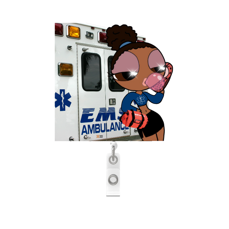 NEW! POWERPUFF GIRL Badge Reel- To Tha Rescue