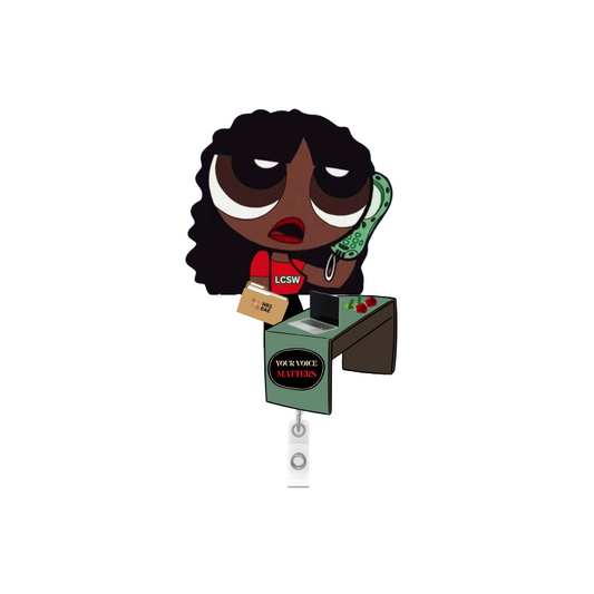 NEW! POWERPUFF GIRL Badge Reel- LCSW BAE