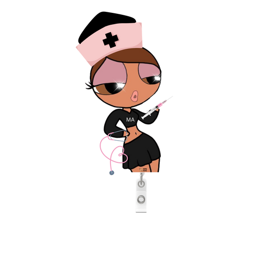 NEW! POWERPUFF GIRL Badge Reel- Miss MA