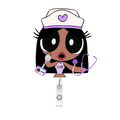 NEW! POWERPUFF GIRL Badge Reel- LPN/LVN Baddie