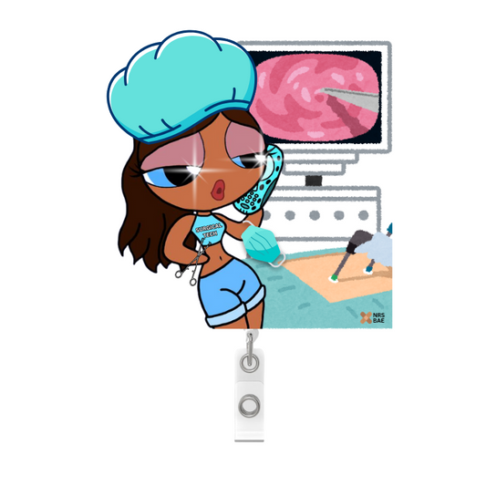 NEW! POWERPUFF GIRL Badge Reel- Miss Surgical Tech