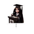 NEW! BRATZ GRAD Badge Reel- Grad Rae
