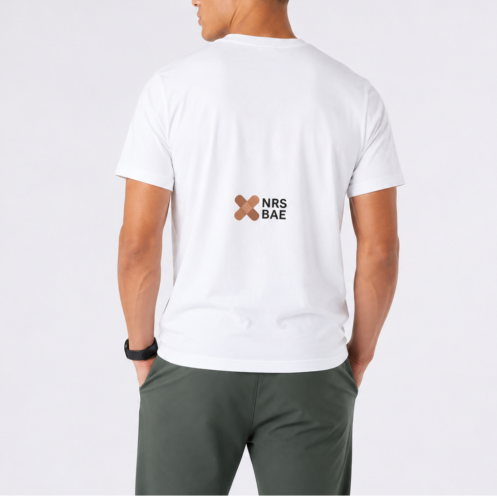 Cotton Tee- CODE Blue