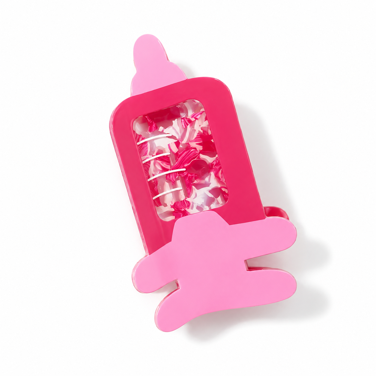 Claw Clip- Pink Syringe