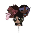 NEW! POWERPUFF GIRL Badge Reel- Medical Island PPG's
