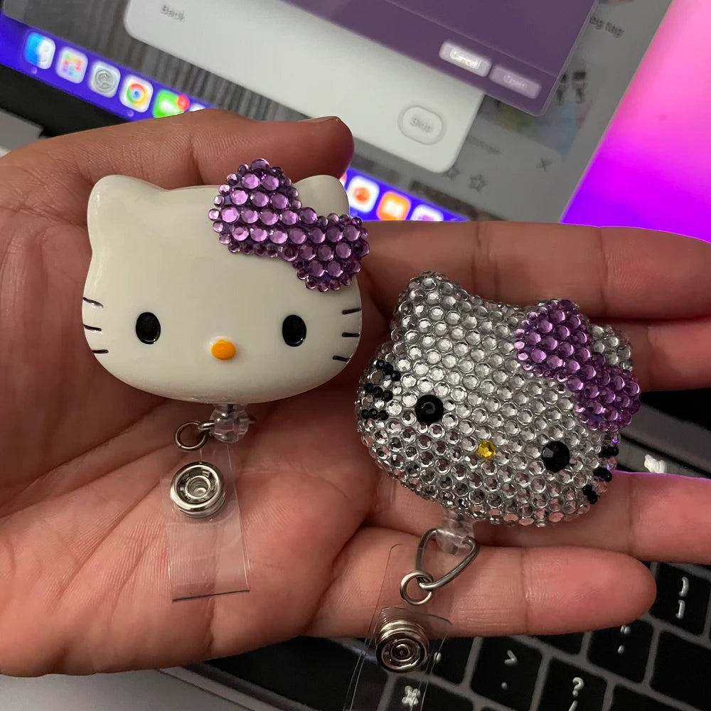 Blinged Out Kitty- Badge Reels